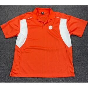 Clemson Tigers Polo Shirt Orange Starter NCAA Mens XL Golf Athletic